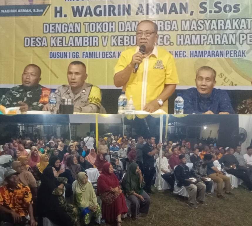 Saat Reses Wagirin Arman, Warga Klambir V Minta Dibangun Pusat Pasar