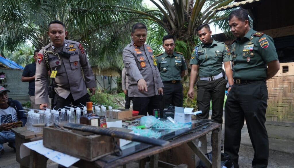 Barak Narkoba Dan Perjudian Sky Garden Tanjung Pamah Digrebek Kapoldasu Dan Pangdam I/BB 