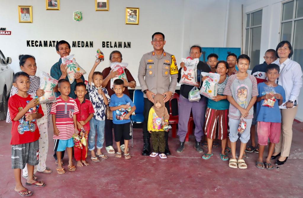 Polres Pelabuhan Belawan Gelar Rapat Penanggulangan Illegal Tapping, Trauma Healing dan Beri Bantuan Korban Kebakaran