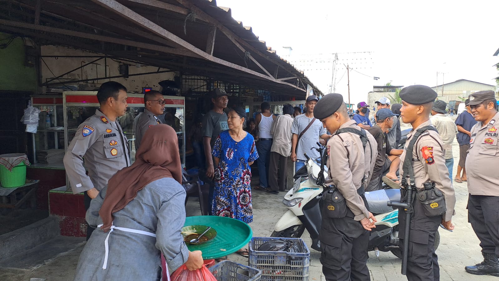Sat Binmas Polres Pelabuhan Belawan Sosialisasi Pemilu 2024 
