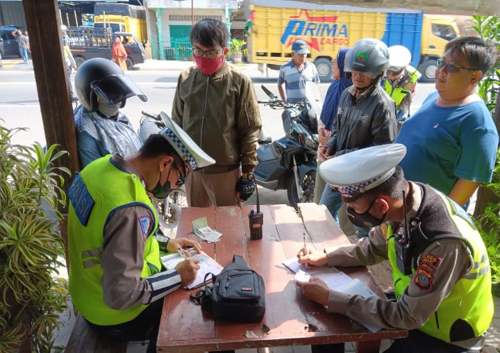 Sat Lantas Polres Langkat Gelar Razia Pajak Kendaraan Bermotor