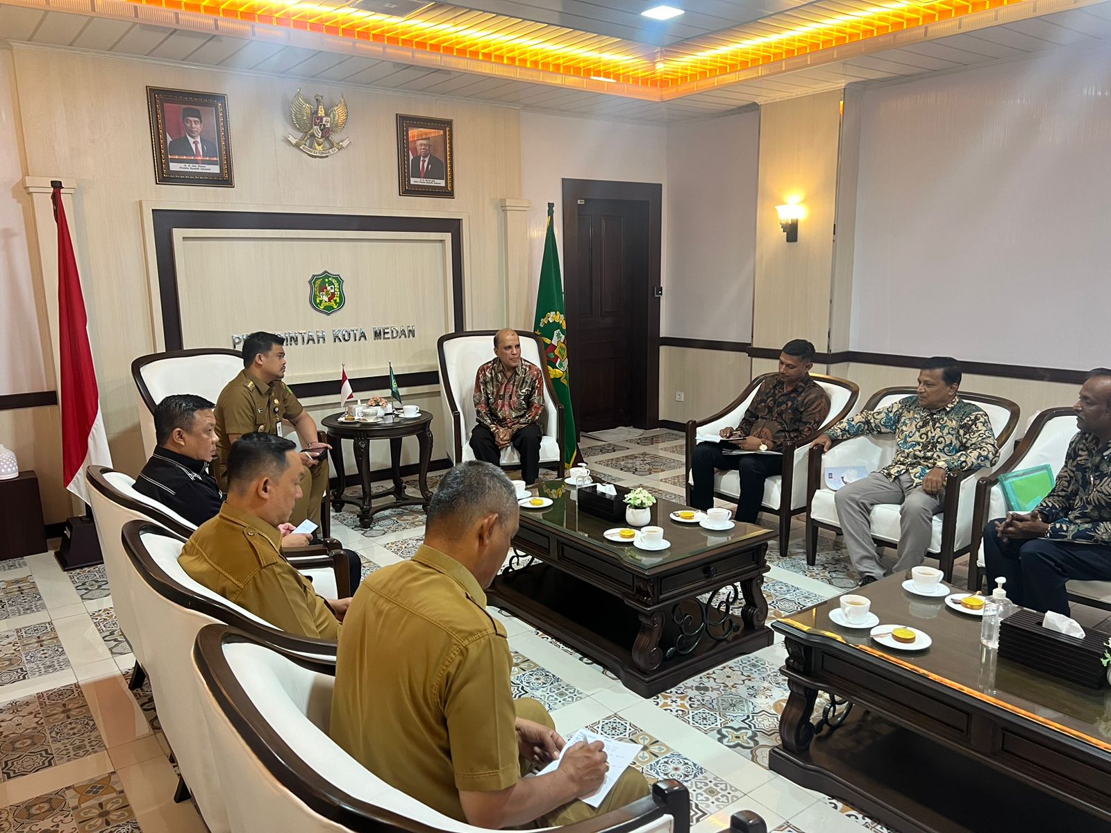 Jalin Silaturrahmi, PHDI Medan Audensi Bersama Walikota Medan