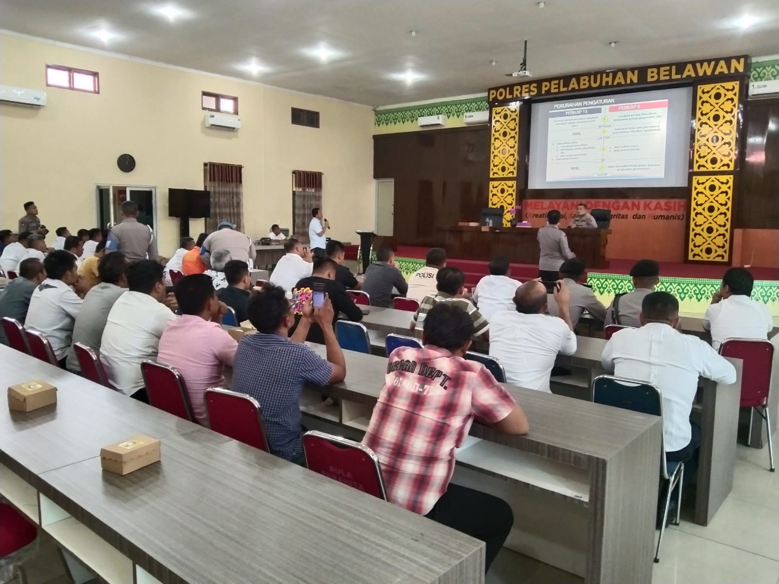 Polres Pelabuhan Belawan Gelar Pelatihan Fungsi Teknis Reskrim dan Pemahaman Perkap 6/2019