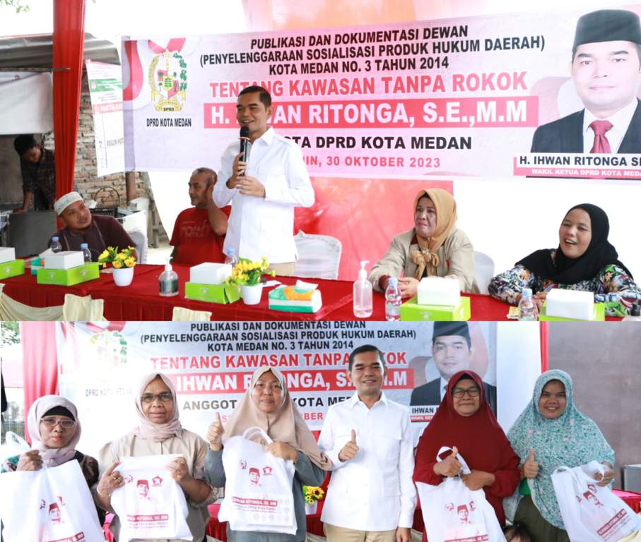 Ihwan Ritonga saat Sosialisasi: Merokok di Area KTR Dapat Disanksi Kurungan