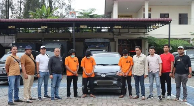 3 Pelaku Penganiayaan Anggota Polri di Doulu Ditangkap Satreskrim Tanah Karo 
