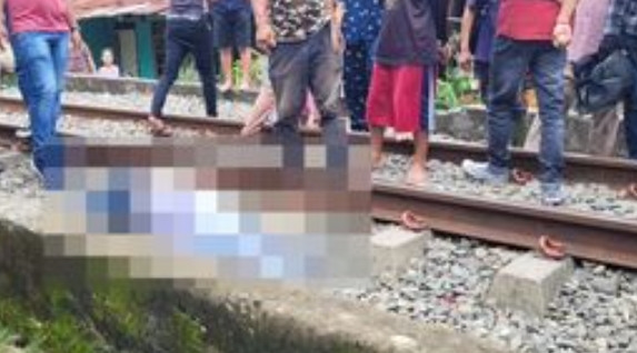 Pria Tanpa Identitas Ditabrak Kereta Api Di Siantar 