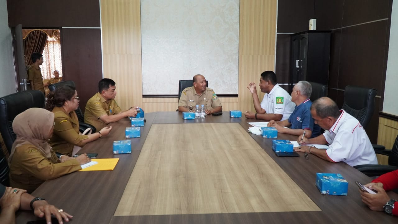 Syah Afandin Terima Audensi PMI Langkat Periode 2023-2028