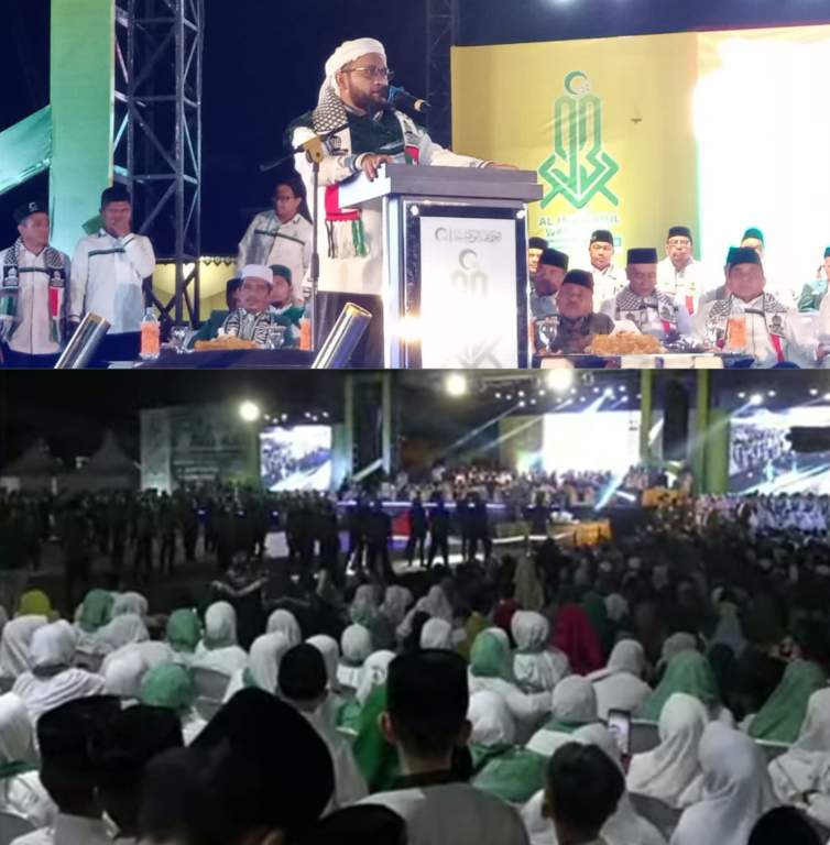 Malam Puncak HUT ke-93 Al Washliyah Meriah, Puluhan Ribu Warga Washliyin Padati Lapangan Astaka