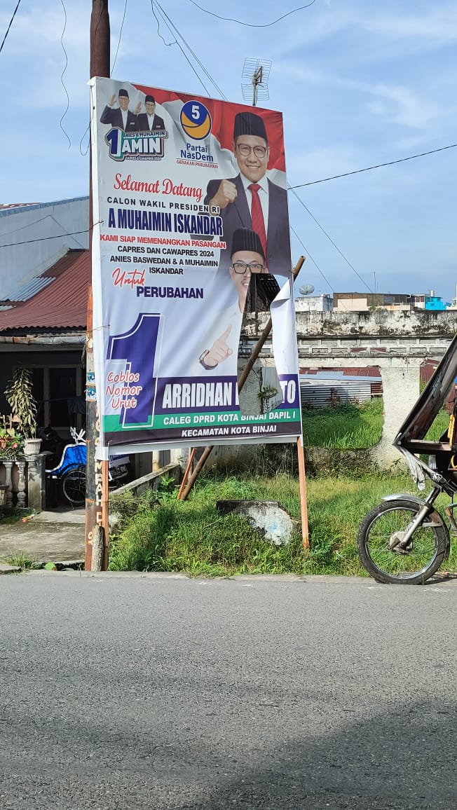 APK Caleg Dapil 1 Binjai Dirusak OTK 