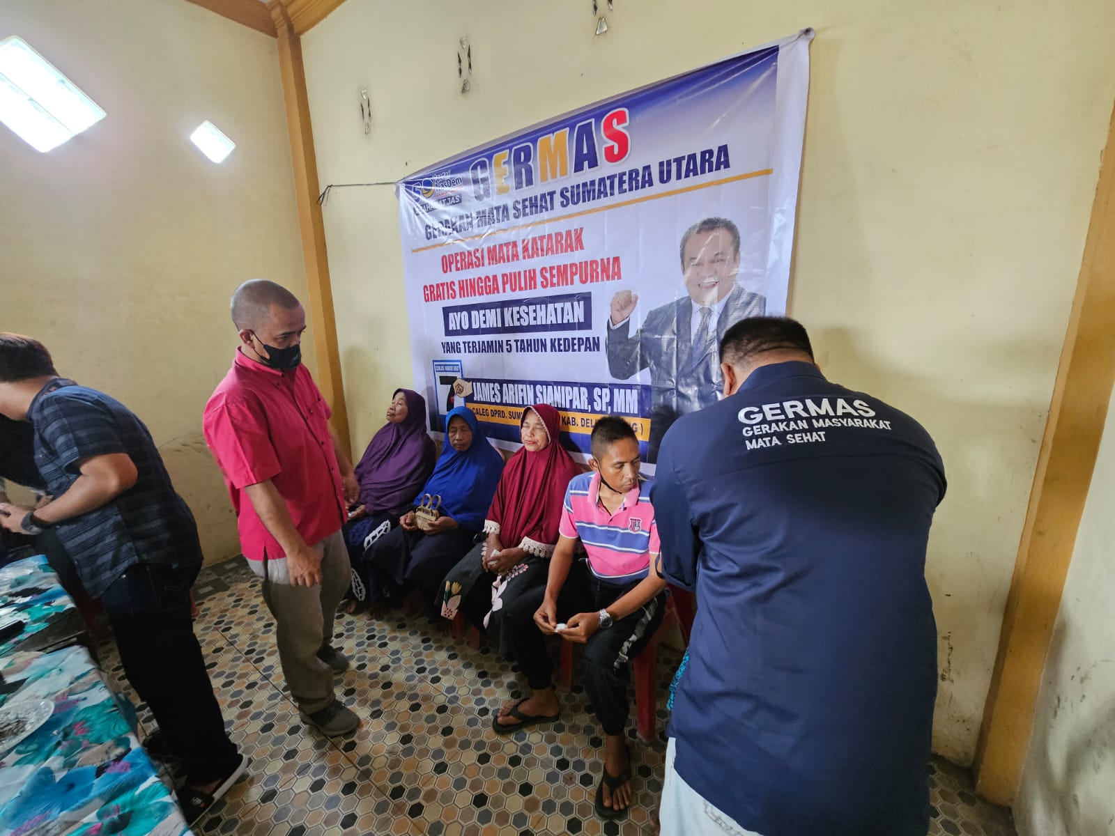 James Arifin Sianipar Gelar Baksos Operasi Katarak Gratis