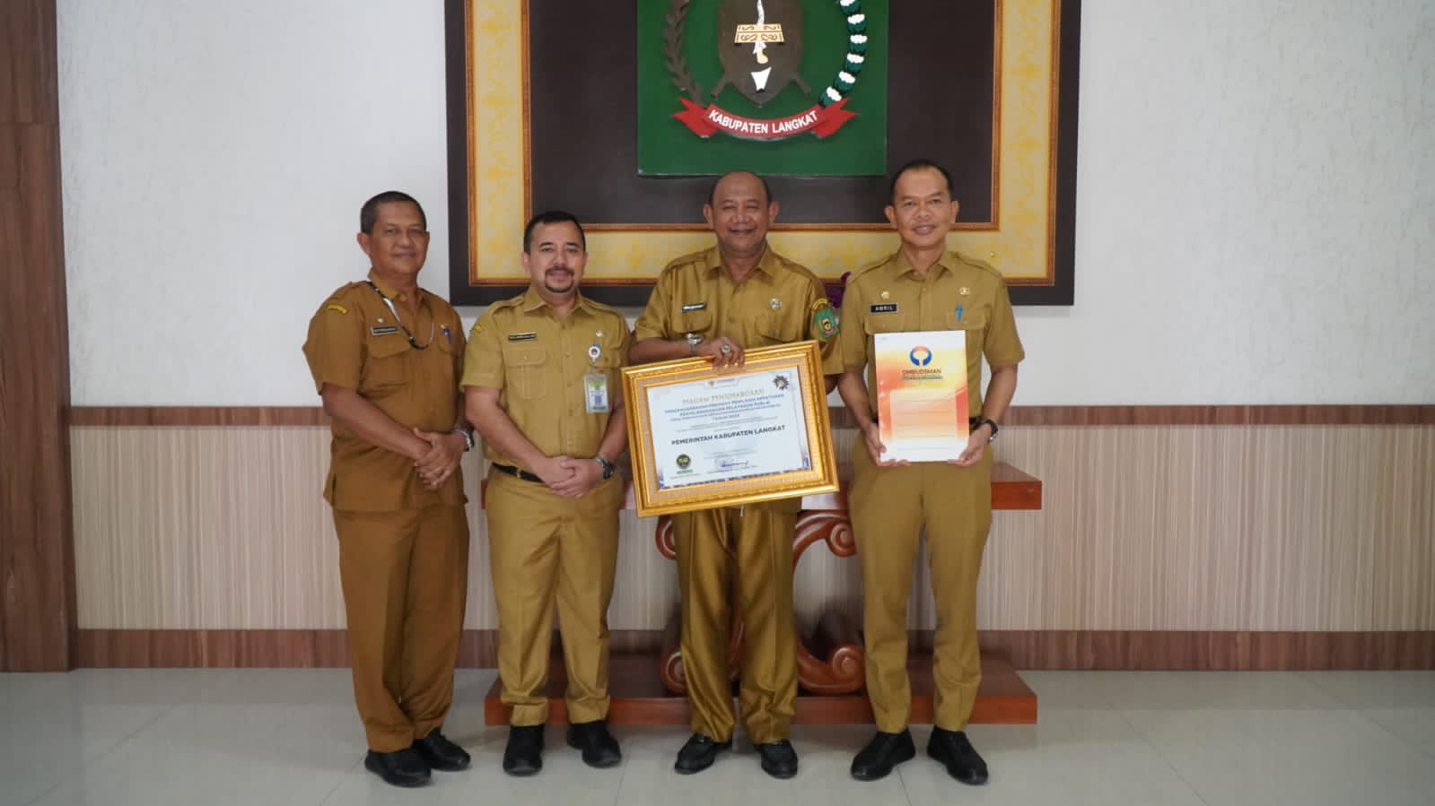 Peringkat 5 Tingkat Sumut Dari Ombudsman, Langkat Zona Hijau, Kategori A & Opini Tertinggi