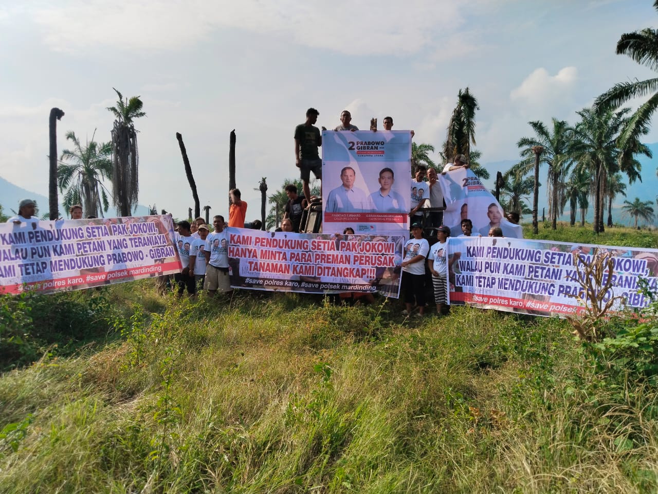 Masyarakat Kec. Mardingding Ancam Golput Jika Jokowi Tidak Bisa Selesaikan Perkara Pengerusakan Lahan KTH Lagasima Lestari