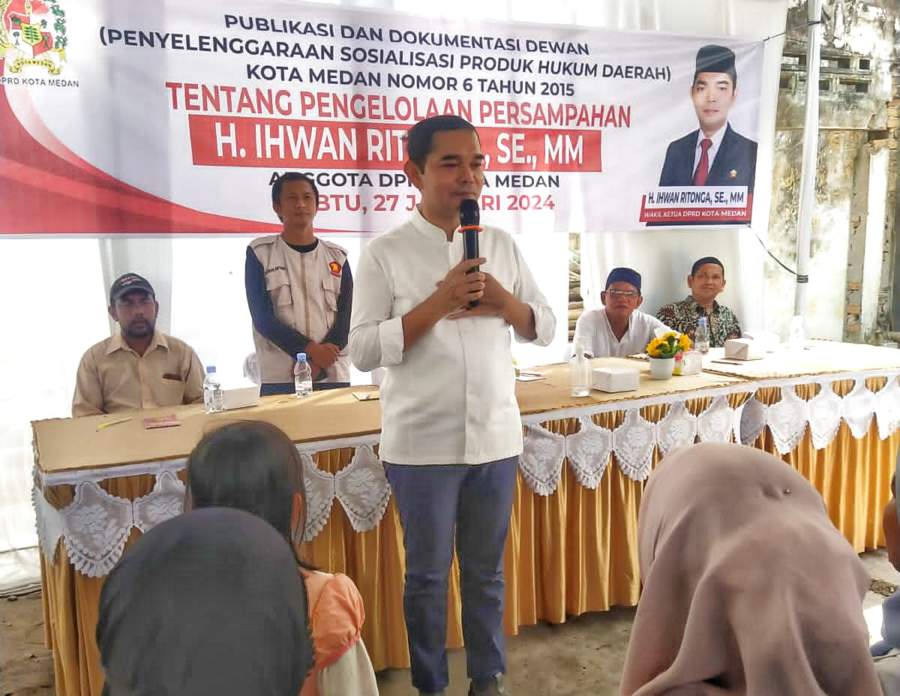 Sosialisasi Perda Persampahan, Ihwan Ritonga: Daur Ulang Sampah Harus Ada Izin