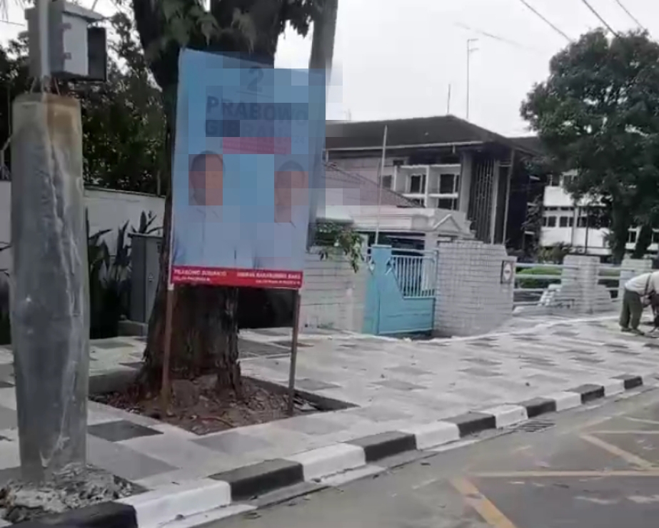 Pemkot Medan, Bawaslu Dan KPU Tidak “Bernyali” Tertibkan APK Capres Nomor Urut 2 