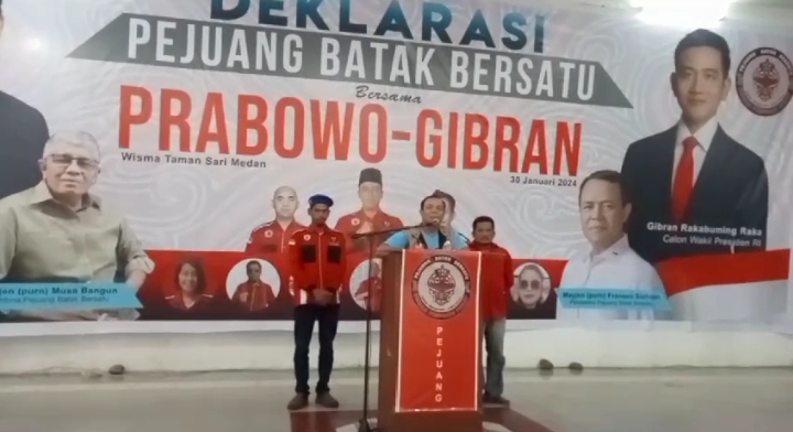 Ketua Tim Aksi Politik Prabowo Gibran Sumut, Mayjen (Purn) Fransen Siahaan Optimis Akan Memenangkan Prabowo-Gibran 1 Putaran