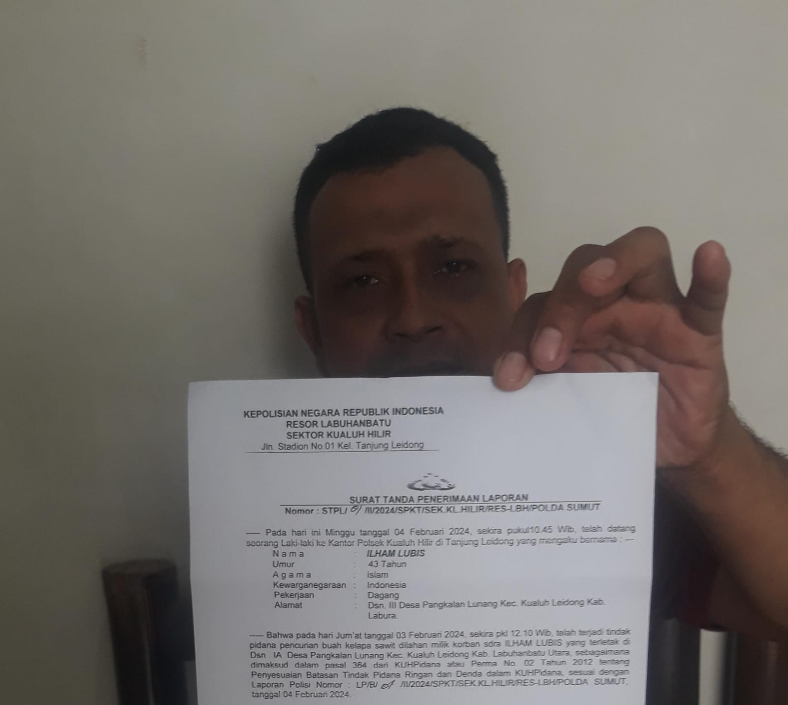 Warga Di Desa Pangkalan Lunang Diteror Ninja Sawit 