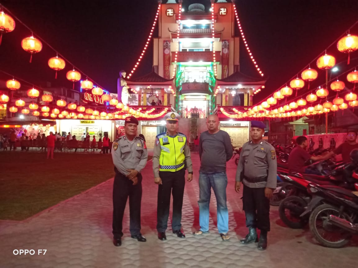 Polres Tanjung Balai Monitoring Pengamanan Perayaan Malam Menyambut Tahun Baru Imlek 2024
