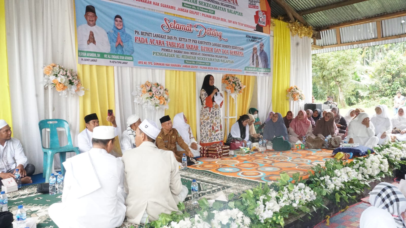 Pengajian Akbar, Ny. Endang Kurniasih Syah Afandin Ingatkan 14 Februari 2024 Jangan Golput