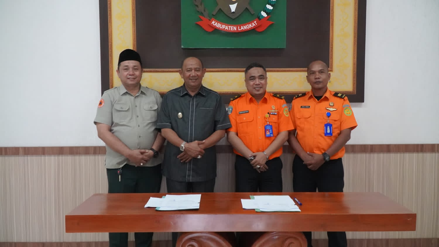 Plt Bupati Langkat Menghibahkan Tanah Pemkab Langkat Untuk Bangun Balai Diklat Basarnas