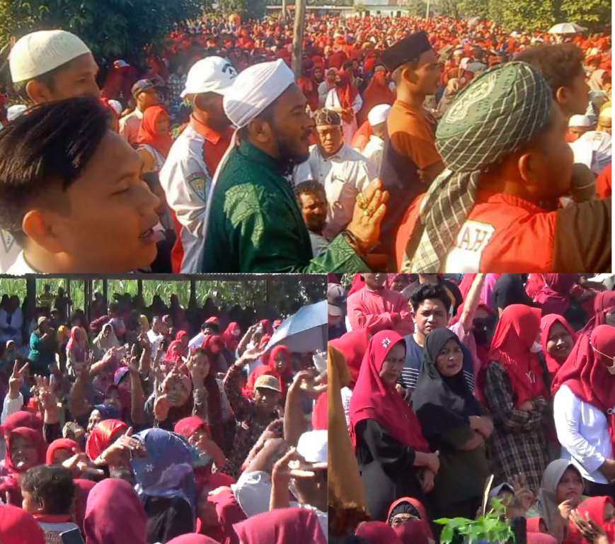 15 Ribu Massa Mazilah Darussalam Padati Zikir dan Kampanye Akbar Menangkan Prabowo-Gibran