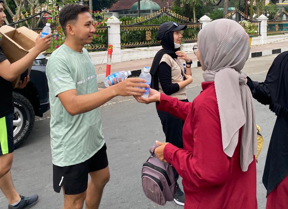 Runners BRI BO Binjai BRImo-kan CFD Lapangan Merdeka