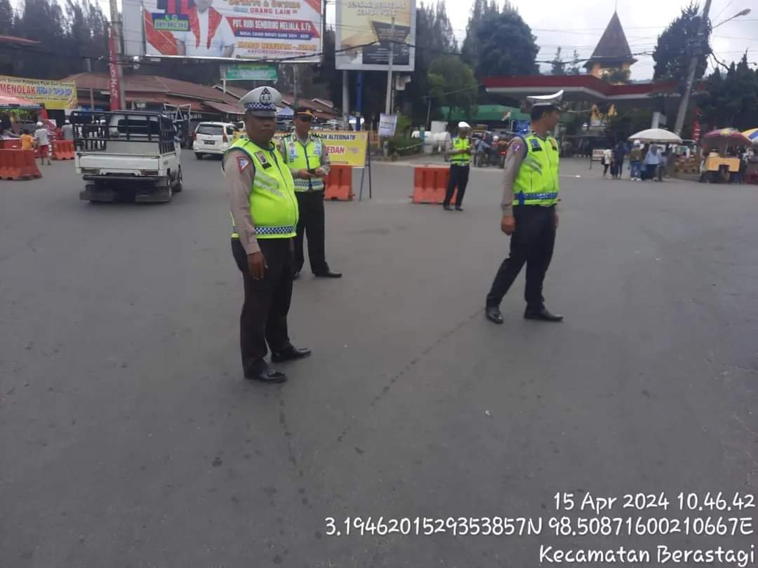 Hari Terakhir Libur Lebaran, Polres Tanah Karo Tetap Stand By Pengamanan