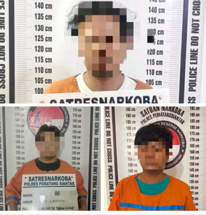 Tiga Pengedar Sabu Diringkus Satnarkoba Polres Siantar