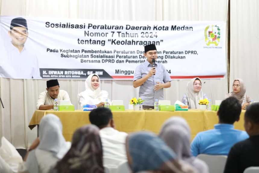 Sosialisasi Perda Keolahragaan, Ihwan Ritonga : Mari Jaga dan Pelihara Prasarana yang Ada