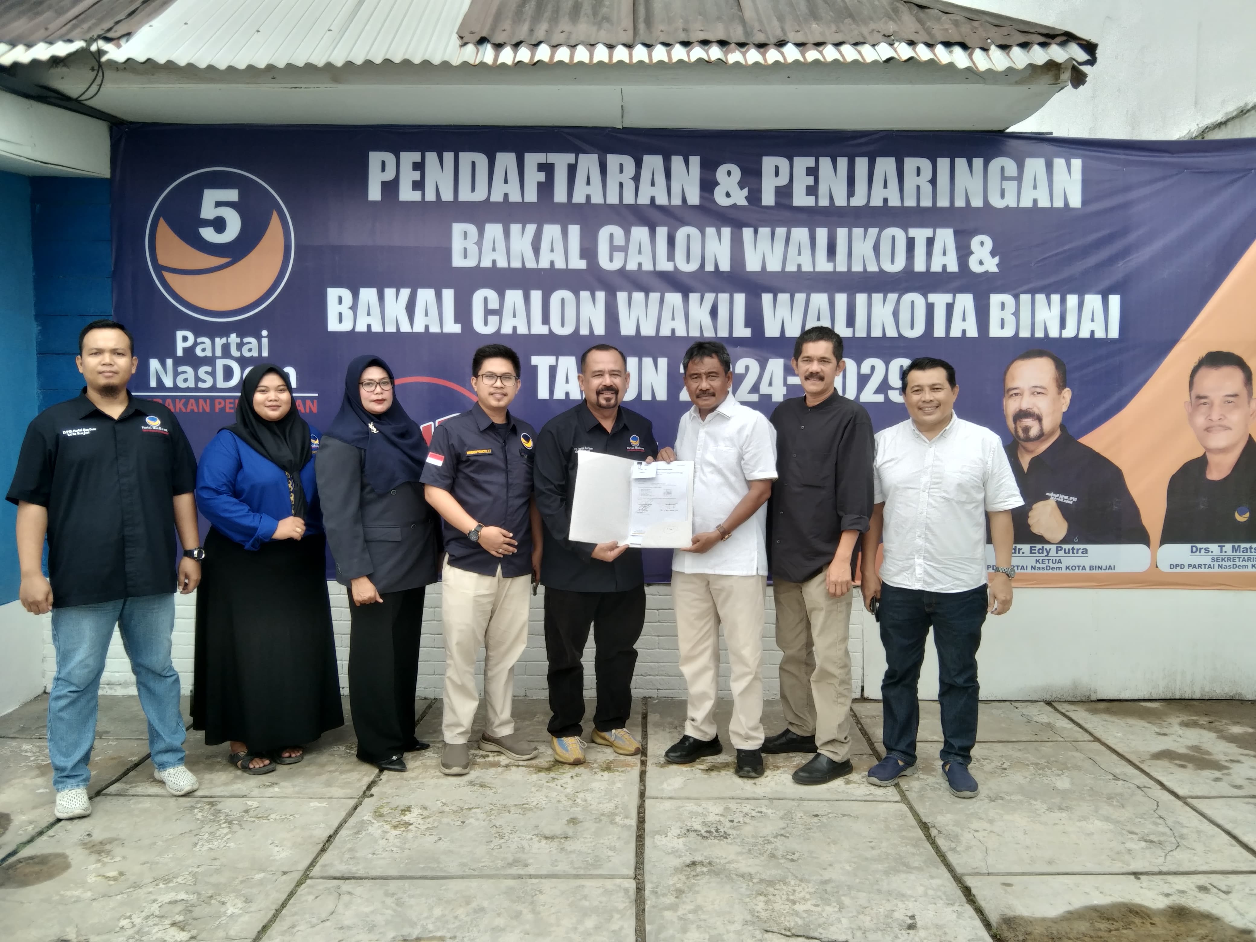 Amir Hamzah Kembalikan Berkas Pendaftaran Calon Walikota Ke Partai Nasdem