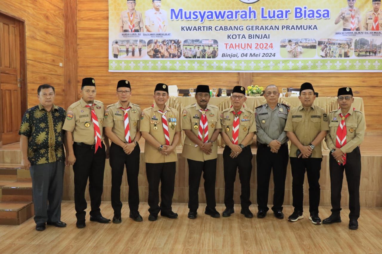 Wali Kota Binjai Hadiri Musyawarah Luar Biasa Kwarcab Gerakan Pramuka Kota Binjai