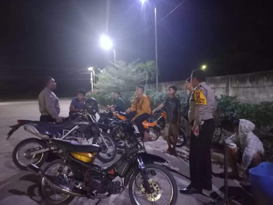 Jaga Harkamtibmas, Polsek Mardingding Giatkan Patroli Malam