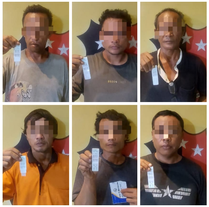 Polsek Medan Labuhan Amankan 7 Pria Dewasa, 6 Positif Narkoba