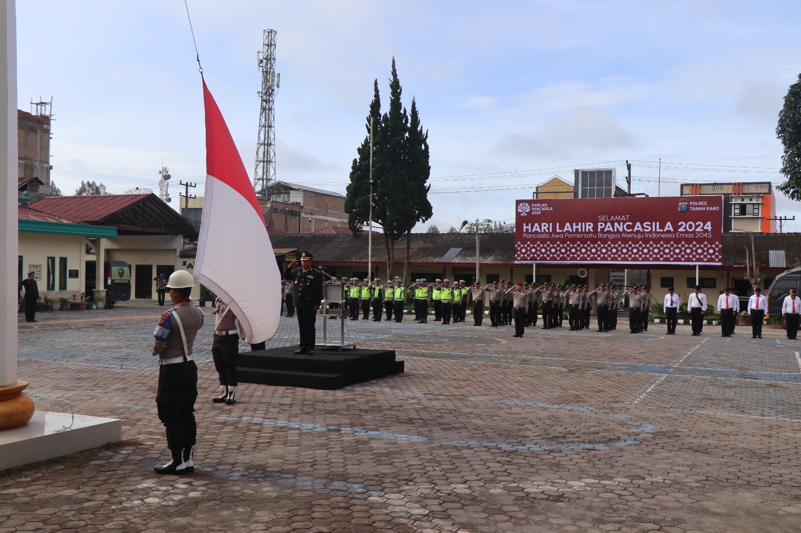 Polres Tanah Karo Gelar Upacara Hari Pancasila Tahun 2024