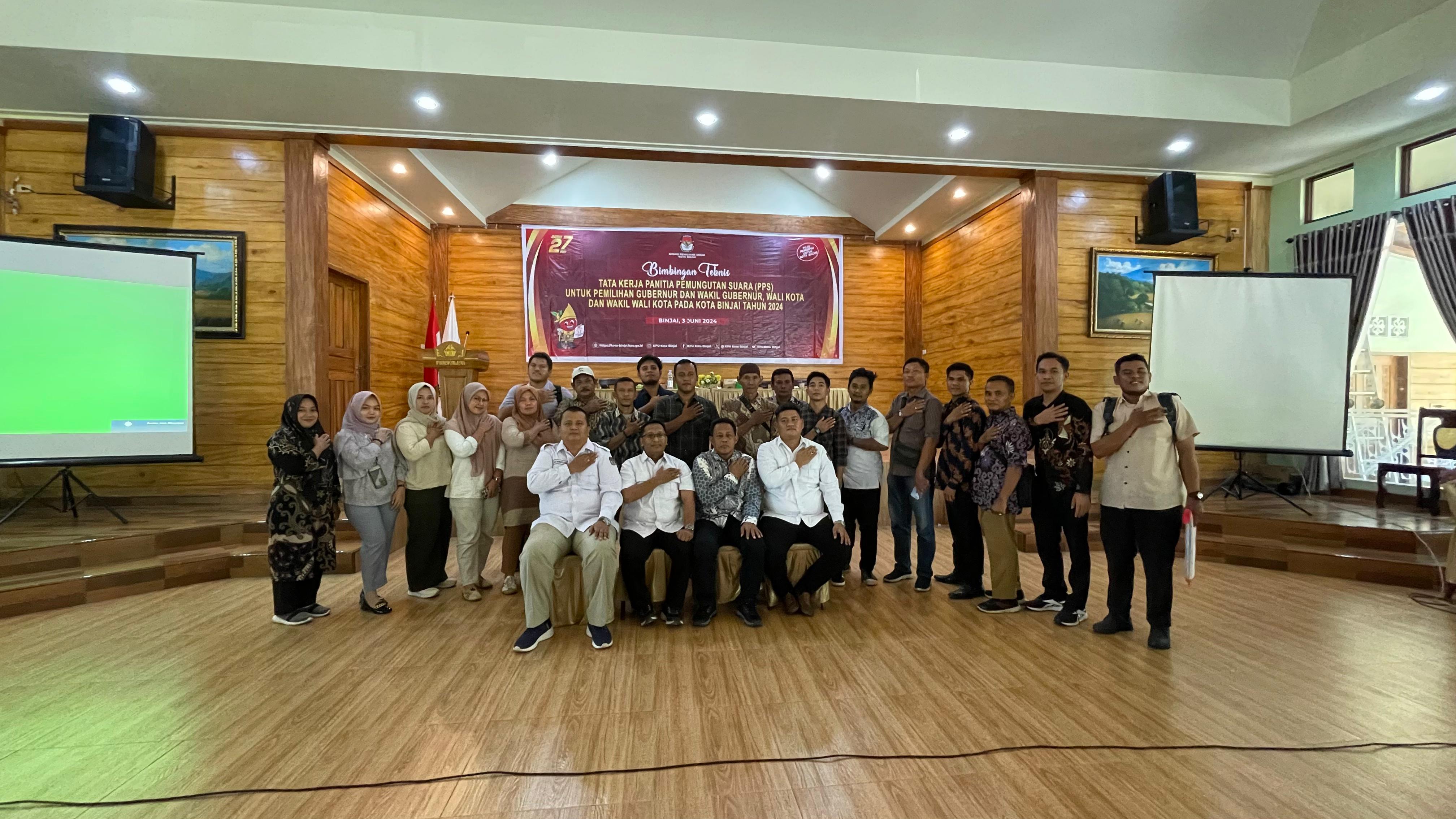 KPU Binjai Laksanakan Bimtek Seluruh PPS