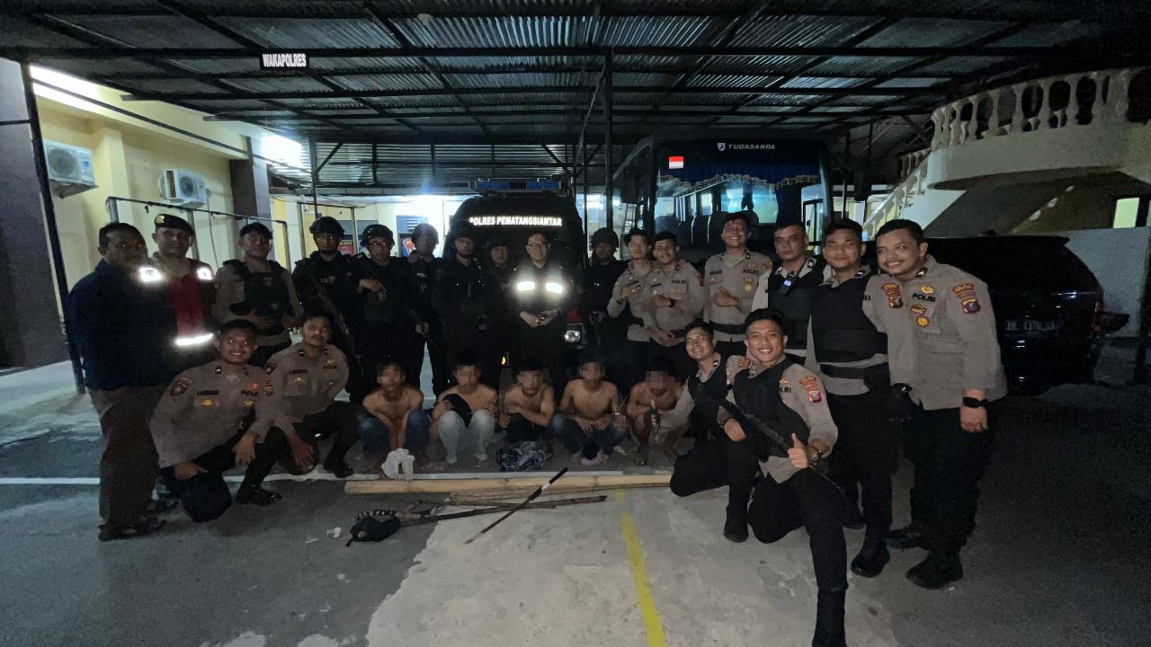 Timsus Binaan Kapolres Yogen, Amankan 5 Remaja Bawa Parang