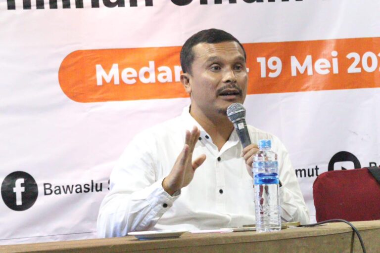 Anggota Bawaslu Provinsi Sumatera Utara, Koordinasi Humas dan Datin, Saut Boangmanalu.