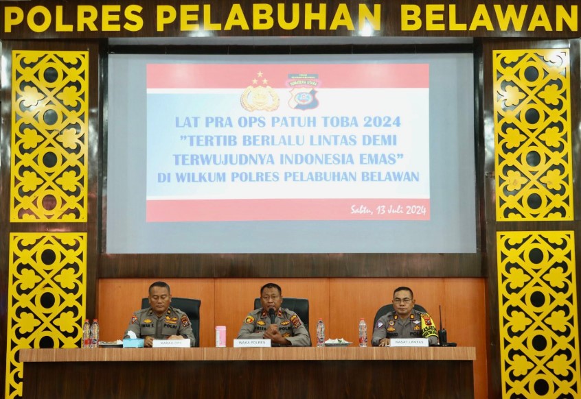 Polres Pelabuhan Belawan Gelar Latihan Pra Operasi Patuh Toba 2024