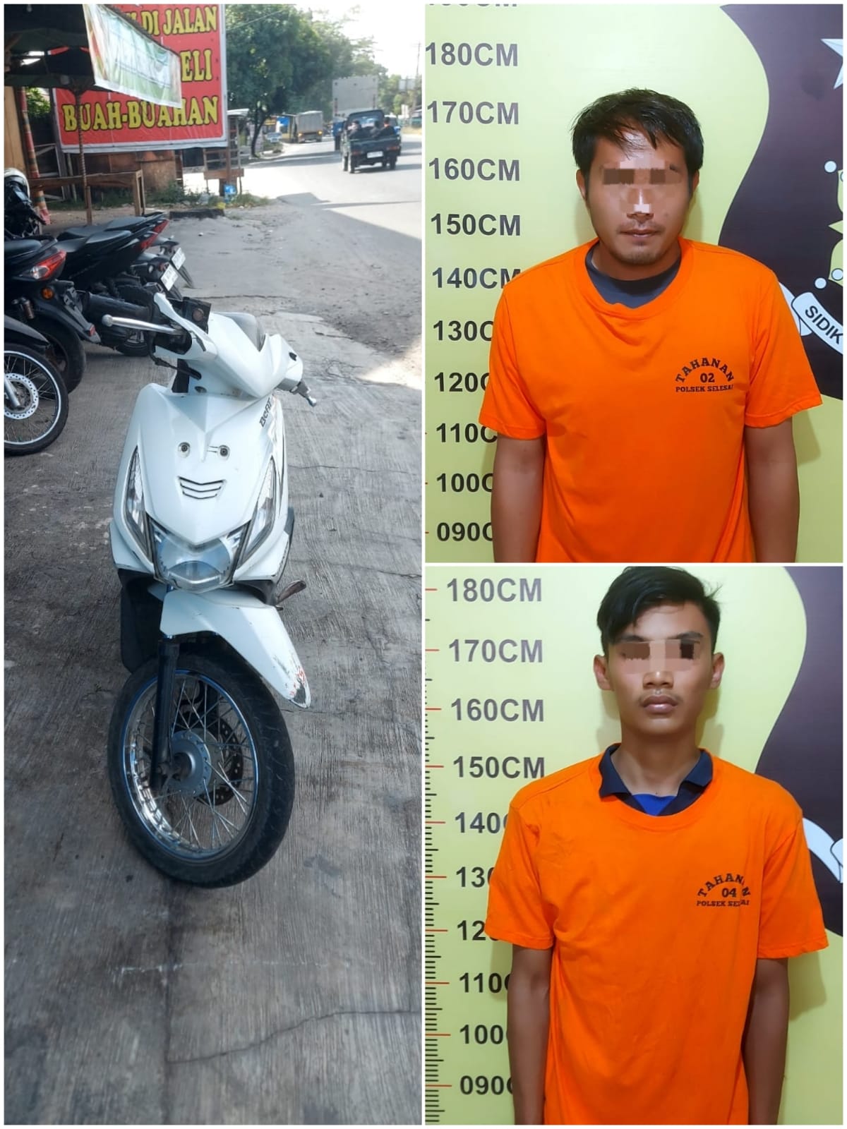 2 Pelaku Ranmor Diciduk Unit Reskrim Polsek Selesei