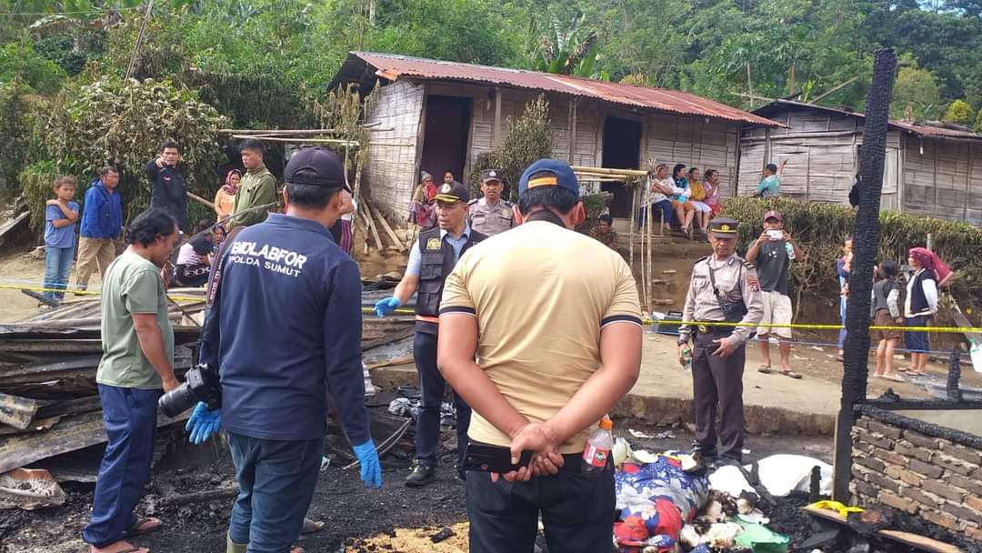 Kebakaran di Desa Buluh Pancur Dua Korban Meninggal Dunia