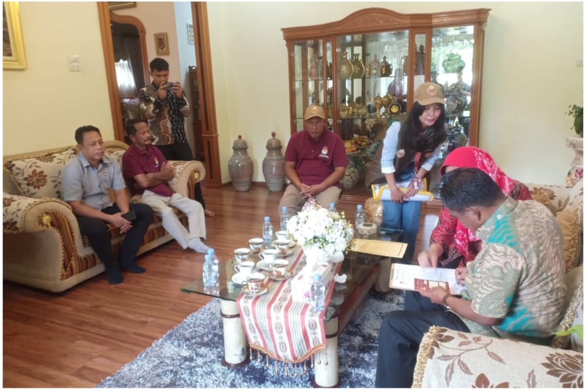 KPU Lakukan Coklit Di Rumah Walikota Binjai