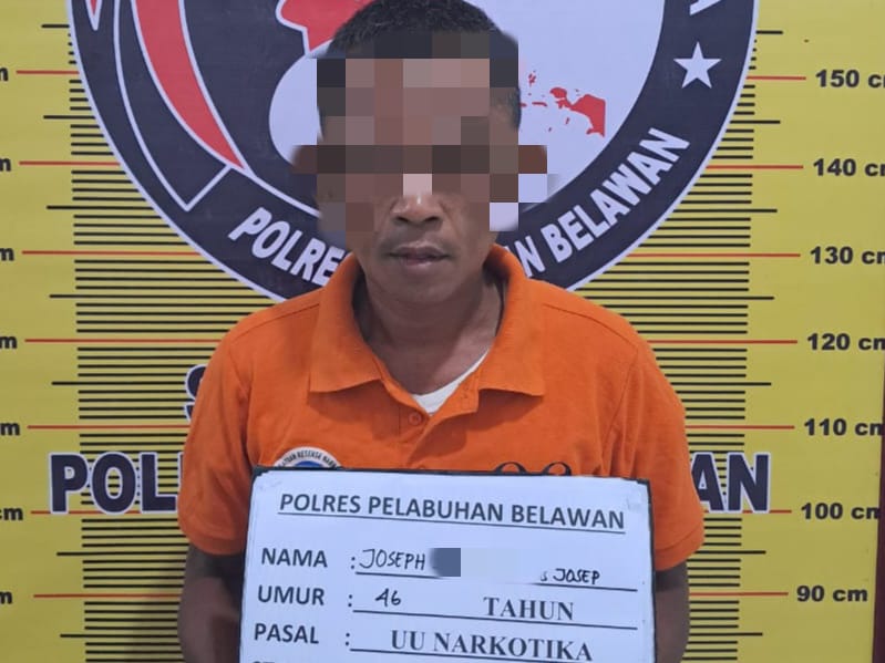 Sat Narkoba Polres Pelabuhan Belawan Ringkus Pengedar Narkoba di Lorong Aman