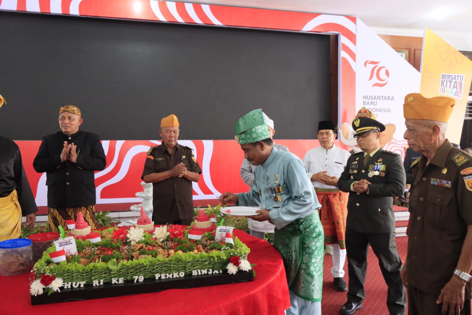 Gelar Resepsi Kenegaraan HUT Ke-79 RI, Pemko Binjai Berikan Tali Asih Kepada Para Veteran