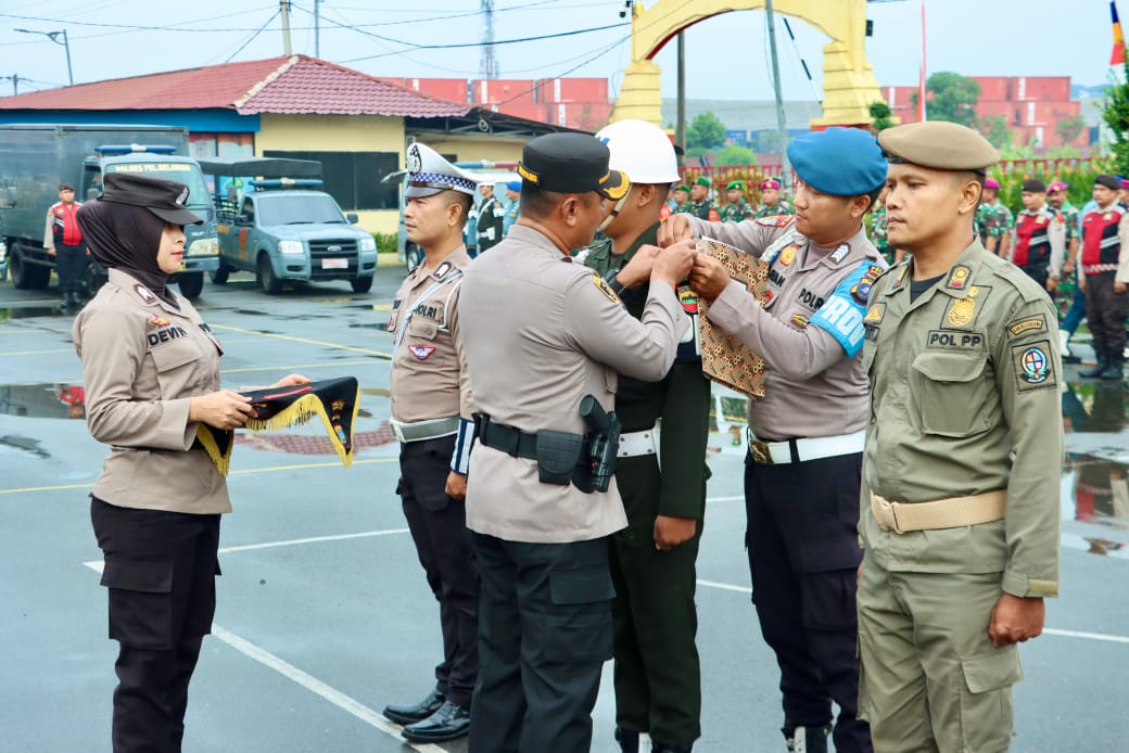 Polres Pelabuhan Belawan Gelar Apel Pasukan Operasi Mantap Praja Toba 2024