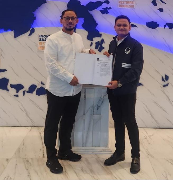 Surya Paloh Percayakan Pasangan Donal-Andri Maju Pilkada Binjai 2024