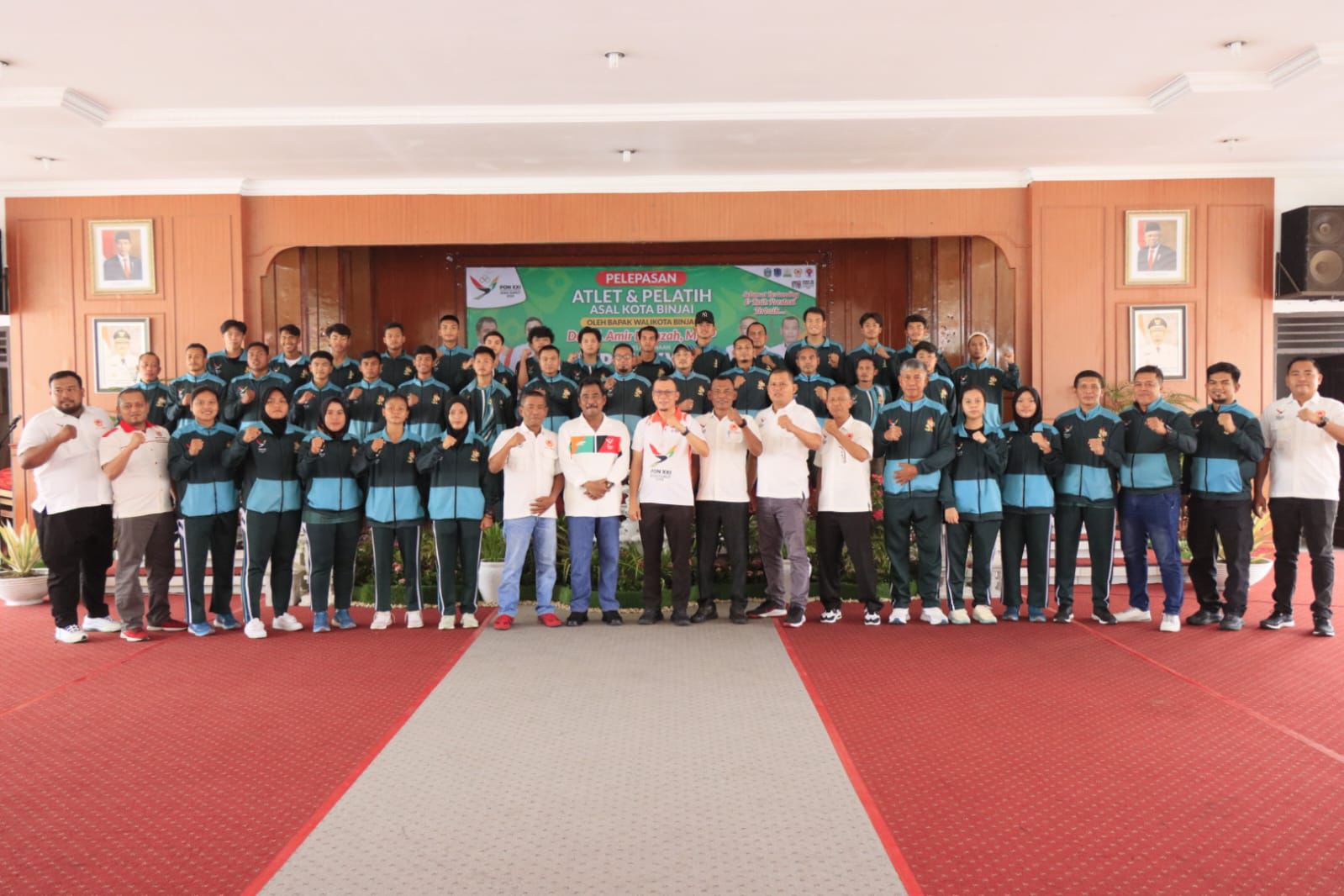 Lepas 54 Atlet dan 11 Pelatih Asal Binjai Menuju PON XXI