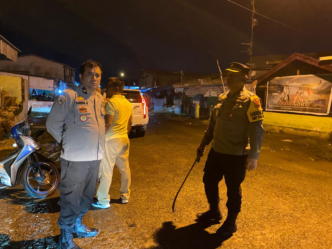 Bubarkan Aksi Tawuran di Pajak Baru, Polres Pelabuhan Belawan Temukan Sajam