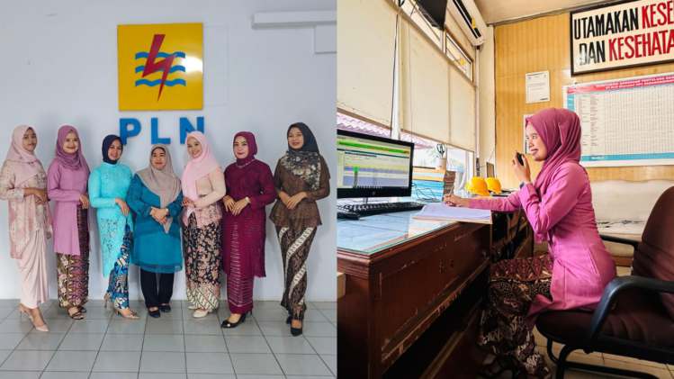 Peringati Hari Kebaya Nasional, Srikandi PLN UP3 Padangsidimpuan Kawal Kelistrikan