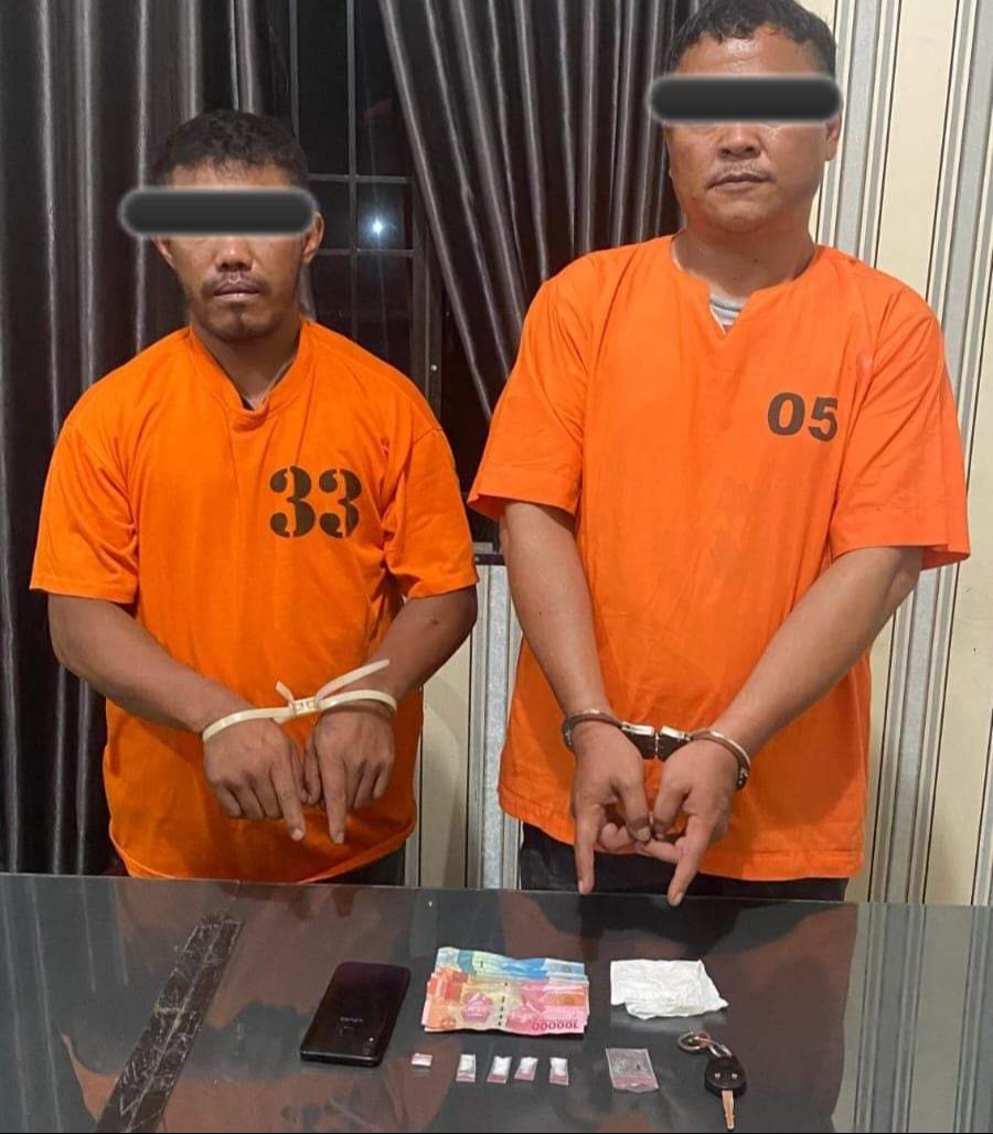 Satnarkoba Polres Tanah Karo Tangkap 2 Pengedar Narkoba  