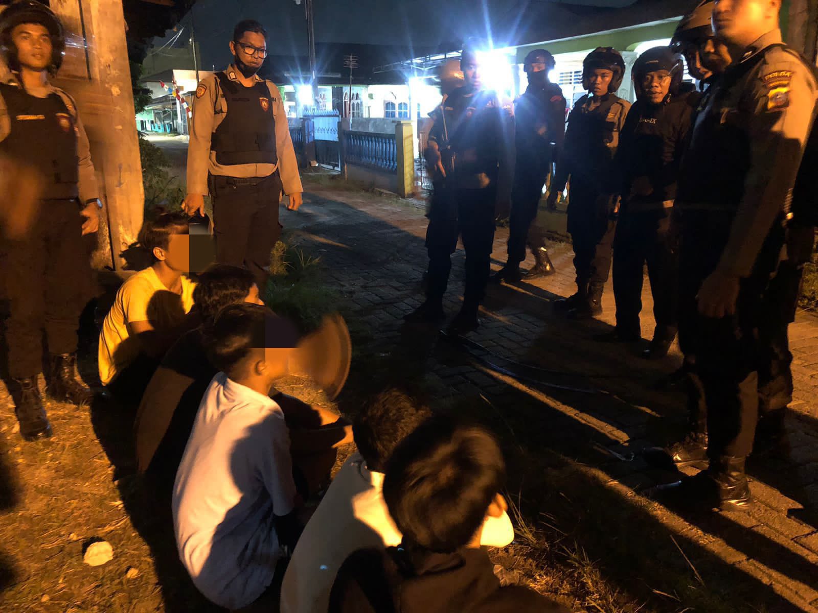 Kapolres Pelabuhan Belawan Pimpin Patroli Gabungan, 1 Remaja Diamankan Bawa Sajam
