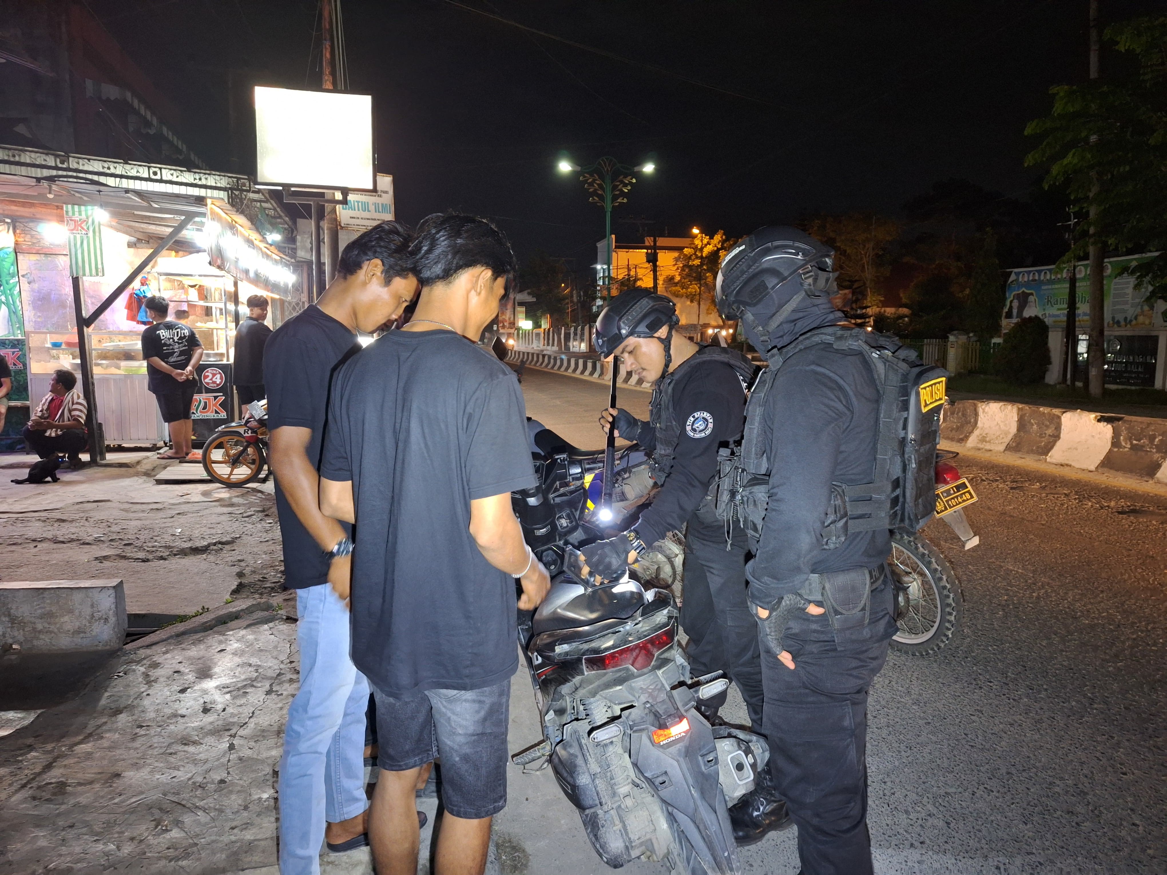 Spartan Polres Tanjung Balai Patroli Mengitari Lokasi Rawan Gangguan Keamanan